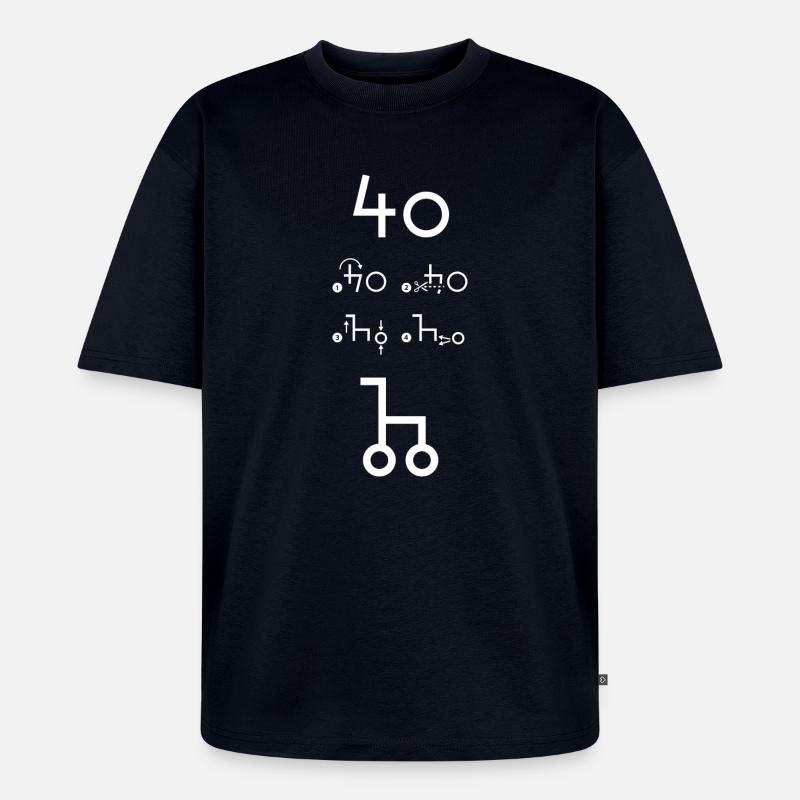 40Rollator - Unisex Premium Oversized Bio T-Shirt - Navy