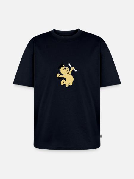 Diplombär (3f) - Unisex Premium Oversized Bio T-Shirt - Navy