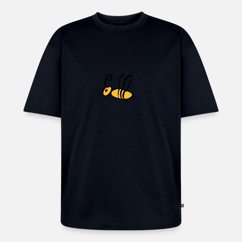 bee / honeybee 2c - Unisex Premium Oversized Organic T-Shirt - navy