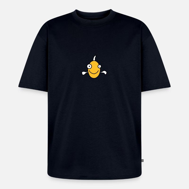 Funny Fish - Unisex Premium Oversized Bio T-Shirt - Navy