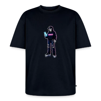 Sarkazzy Szkielet Hacker w streetwearowym swetrze