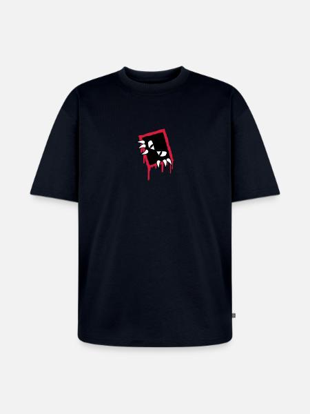 Monster - Unisex Premium Oversized Organic T-Shirt - navy