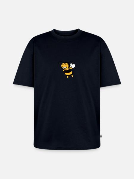 Cute little bee - Unisex Premium Oversized Organic T-Shirt - navy