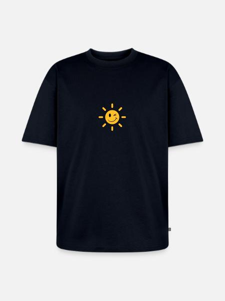 Sun - Unisex Premium Oversized Organic T-Shirt - navy