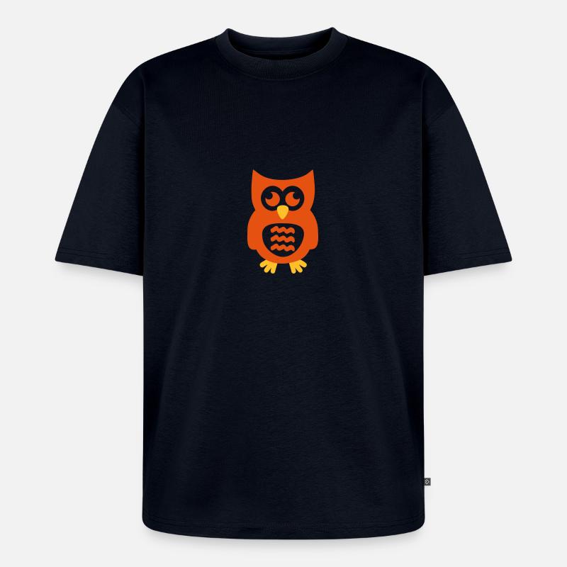Eule - Unisex Premium Oversized Bio T-Shirt - Navy