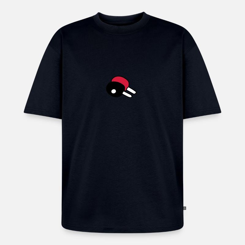 Ping - Pong - T-shirt Premium bio oversize Unisexe - bleu marine