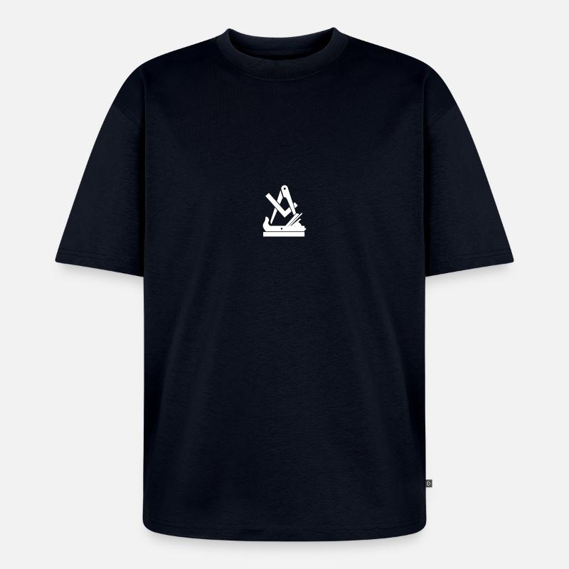 wappen schreiner - Unisex Premium Oversized Bio T-Shirt - Navy