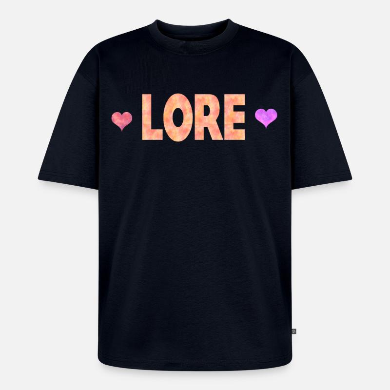 Lore - Unisex Premium Oversized Bio T-Shirt - Navy