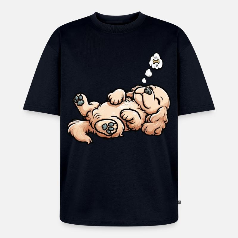 Cocker Spaniel Cockerhund Cocker Spaniel Besitzer - Unisex Premium Oversized Bio T-Shirt - Navy