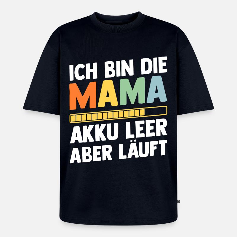Mutter Team Mama - Unisex Premium Oversized Bio T-Shirt - Navy