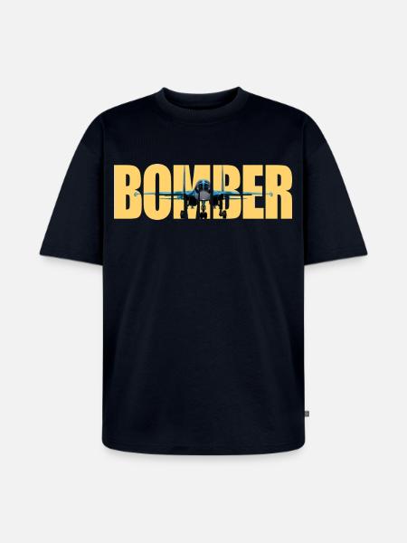 Bomber Su-34 - Unisex Premium Oversized Organic T-Shirt - navy