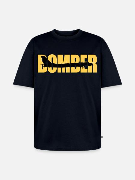 Bomber Tu-95 - Unisex Premium Oversized Organic T-Shirt - navy