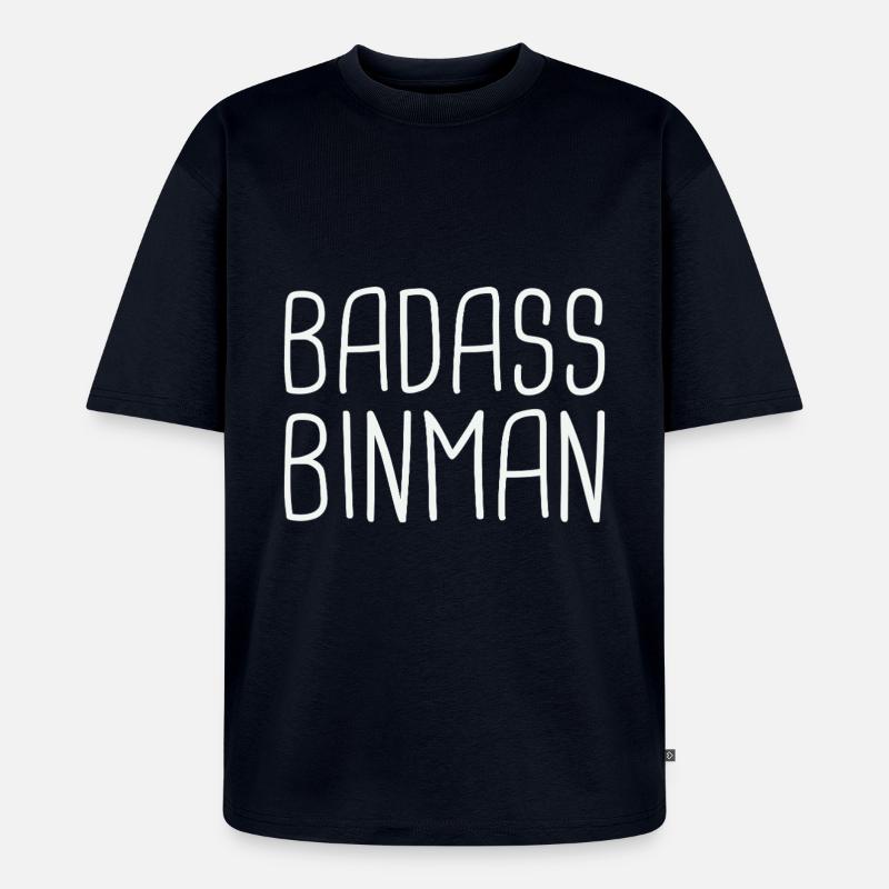 Binman Badass - Unisex Premium Oversized Bio T-Shirt - Navy
