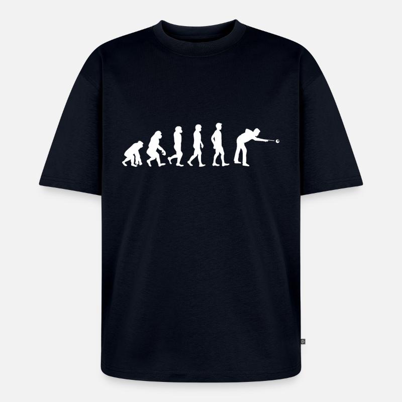 Evolution Billard - Unisex Premium Oversized Bio T-Shirt - Navy