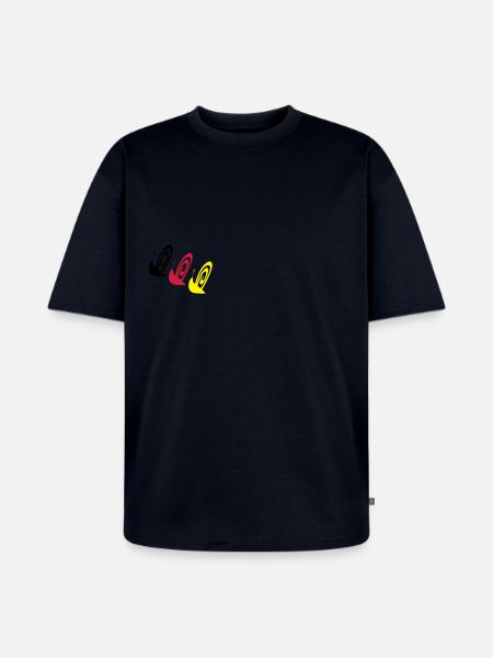 Snail - Unisex Premium Oversized Organic T-Shirt - navy