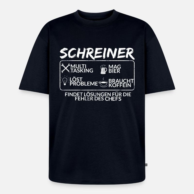 Der Schreiner - Unisex Premium Oversized Bio T-Shirt - Navy