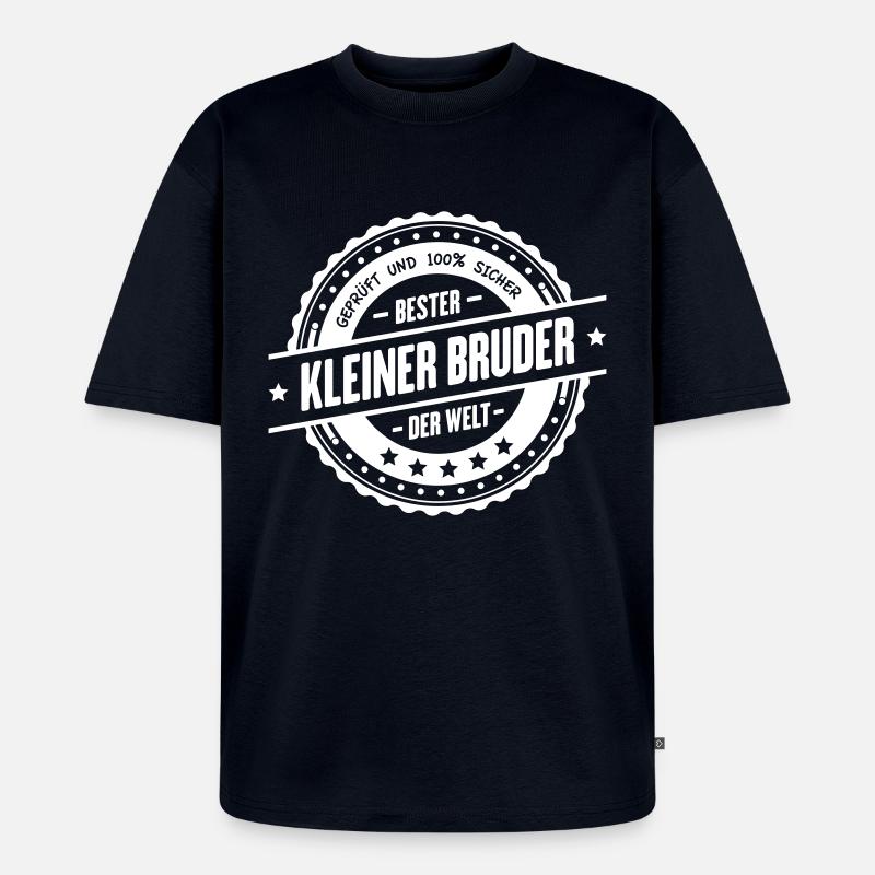 Bester kleiner Bruder - Unisex Premium Oversized Bio T-Shirt - Navy