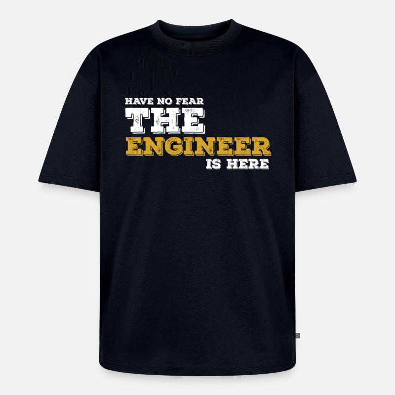 Ingenieur Engineer Techniker Geschenk Idee - Unisex Premium Oversized Bio T-Shirt - Navy
