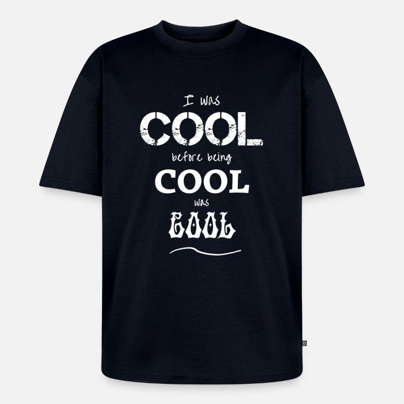 Cool cool cool - Unisex Premium Oversized Bio T-Shirt - Navy