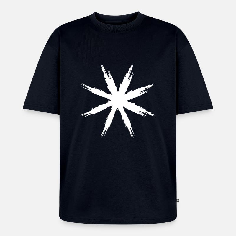 Conception abstraite - T-shirt Premium bio oversize Unisexe - bleu marine