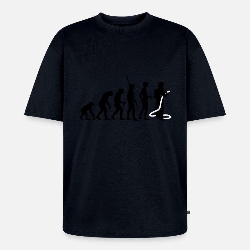 evolution_feuerwehr_b_2c - Unisex Premium Oversized Bio T-Shirt - Navy