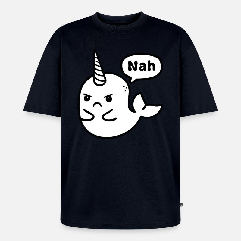 Kein Wal - Unisex Premium Oversized Bio T-Shirt - Navy