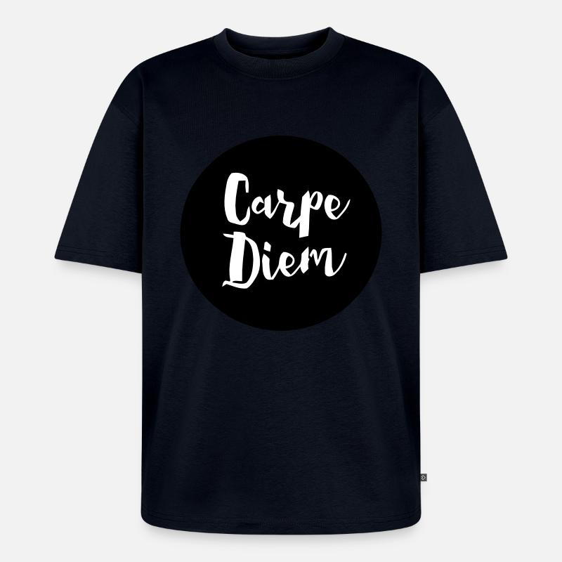 CARPE DIEM - Unisex Premium Oversized Bio T-Shirt - Navy