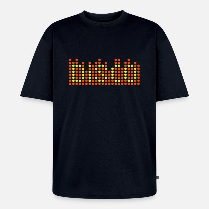 disco 2c equalizer DE - Unisex Premium Oversized Bio T-Shirt - Navy