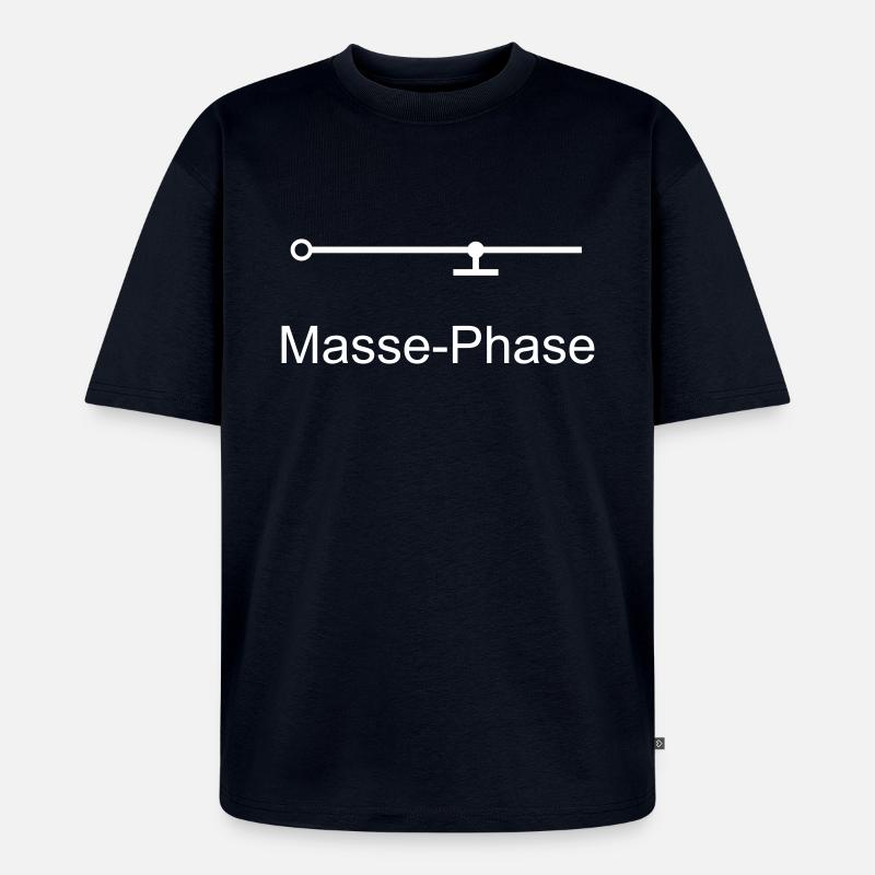 Masse-Phase - Unisex Premium Oversized Bio T-Shirt - Navy