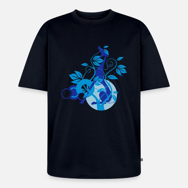 springtime - Unisex Premium Oversized Bio T-Shirt - Navy