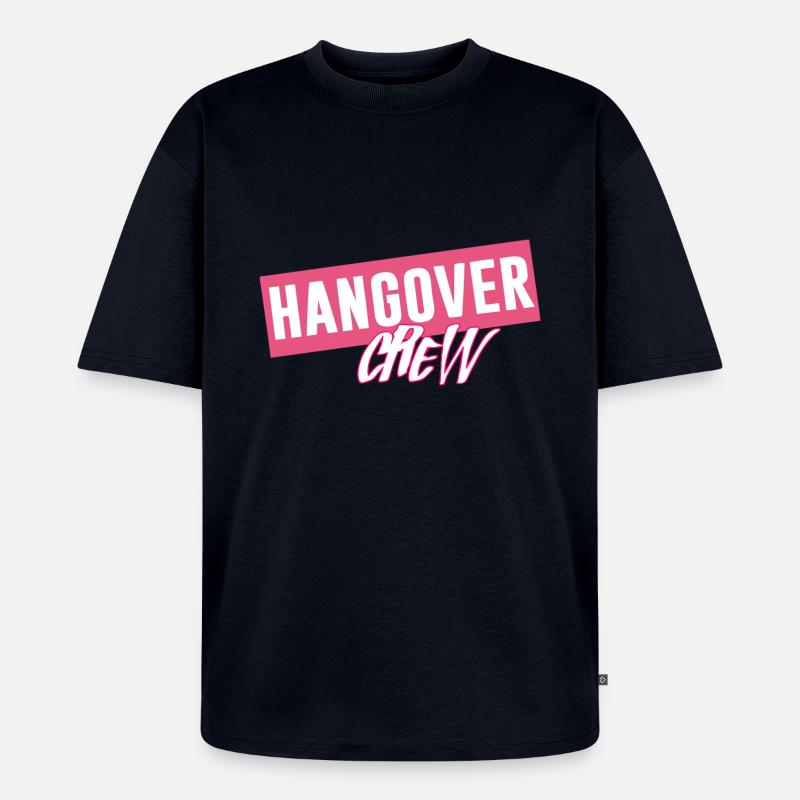hangover - Unisex Premium Oversized Bio T-Shirt - Navy