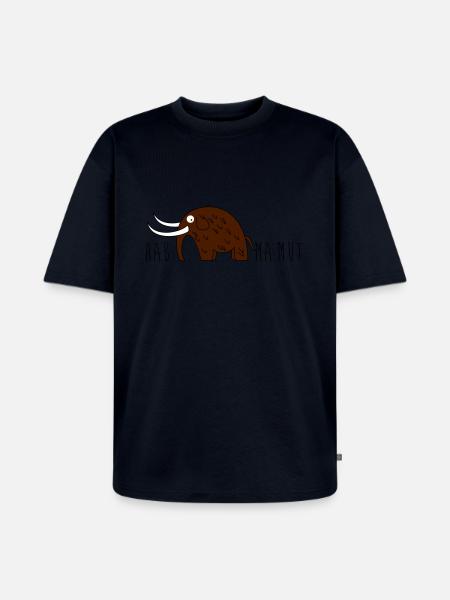 Mammut und Mut - Unisex Premium Oversized Bio T-Shirt - Navy