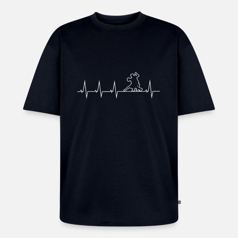 Ich liebe Tango tanzen - Unisex Premium Oversized Bio T-Shirt - Navy