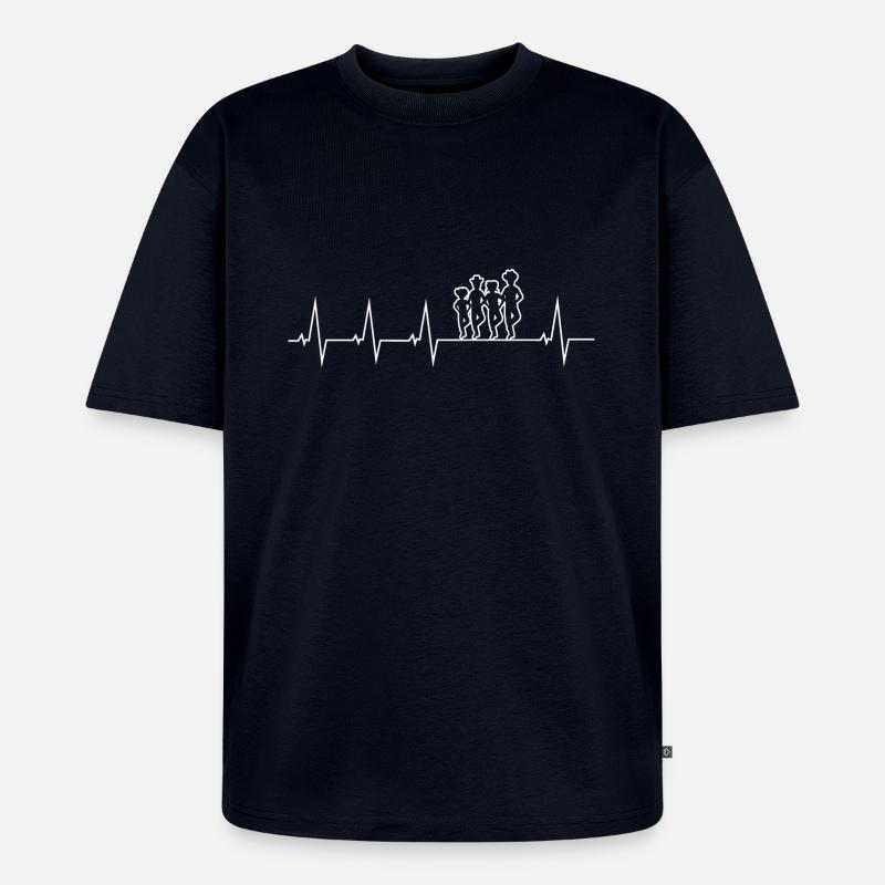 Ich liebe Line Dance - Unisex Premium Oversized Bio T-Shirt - Navy