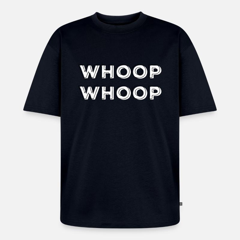 Whoop-Whoop vector - Unisex Premium Oversized Bio T-Shirt - Navy