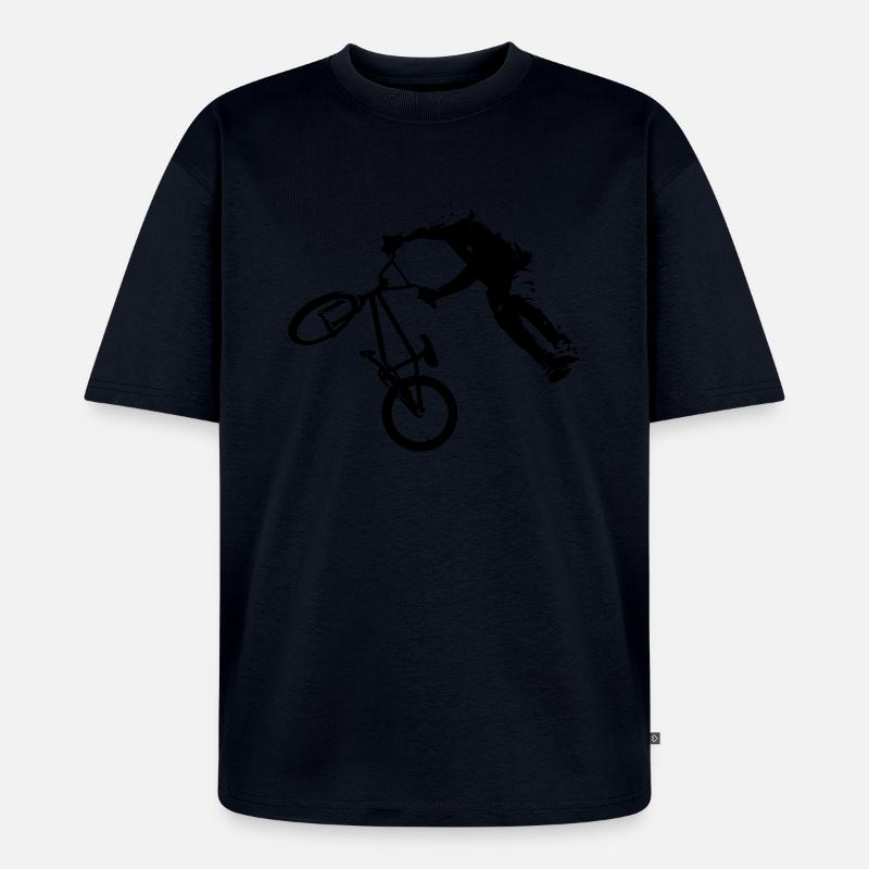 Dirt - T-shirt Premium bio oversize Unisexe - bleu marine