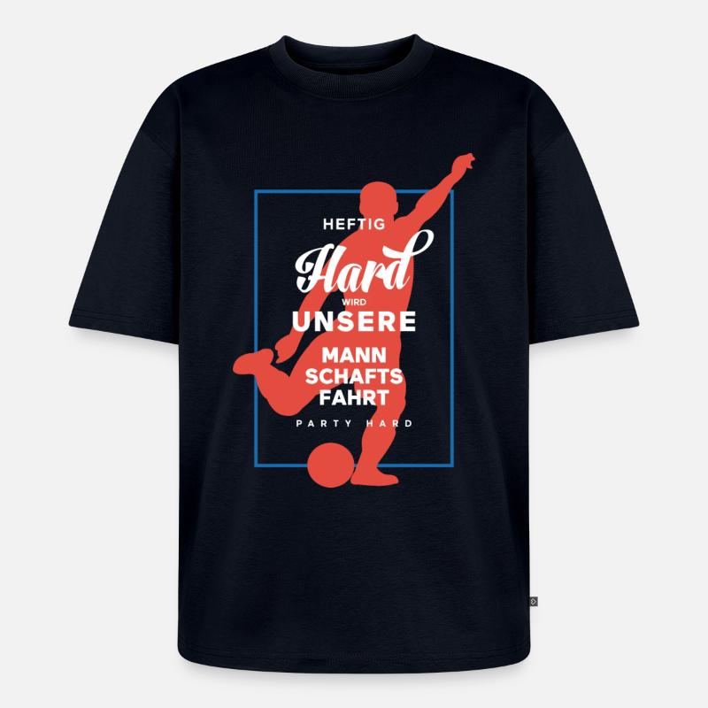 Mannschaftsfahrt - Unisex Premium Oversized Bio T-Shirt - Navy