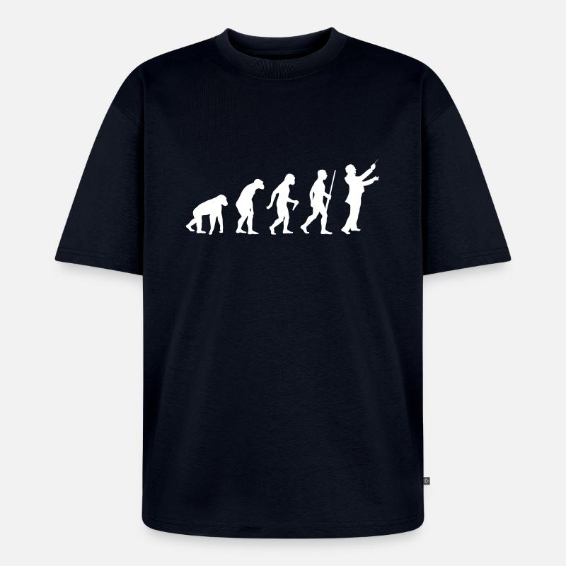 Conductor Evolution - Unisex Premium Oversized Bio T-Shirt - Navy