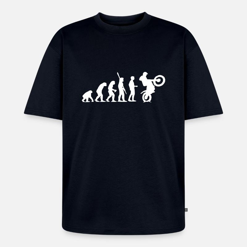 Trial Evolution - Unisex Premium Oversized Bio T-Shirt - Navy