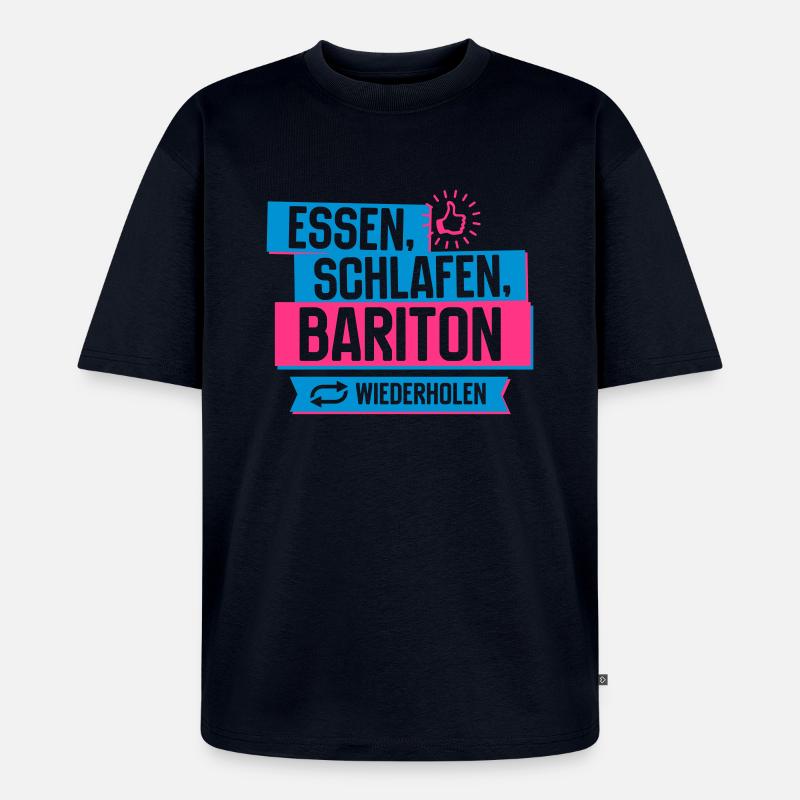 Hobby Bariton - Unisex Premium Oversized Bio T-Shirt - Navy