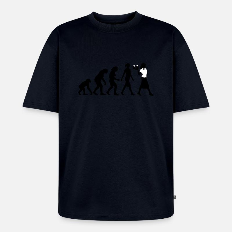 evolution_kellnerin_122013_a_2c - Unisex Premium Oversized Bio T-Shirt - Navy