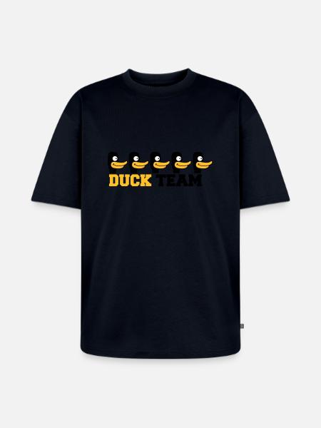 Duck Team - T-shirt Premium bio oversize Unisexe - bleu marine