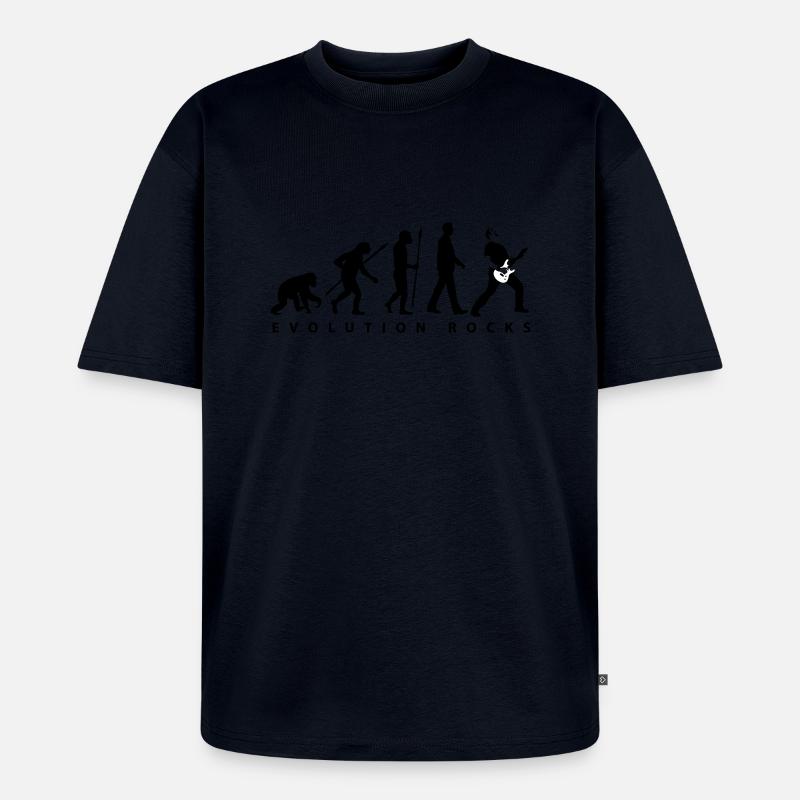 evolution_rocks_032012_b_2c - Unisex Premium Oversized Bio T-Shirt - Navy