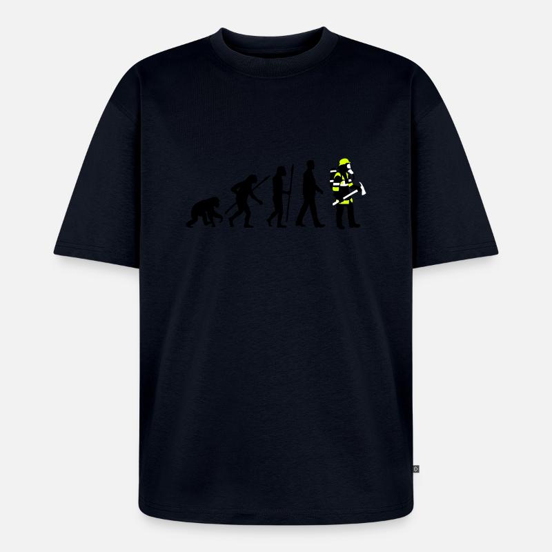 evolution_feuerwehrmann_012015_c_3c - Unisex Premium Oversized Bio T-Shirt - Navy