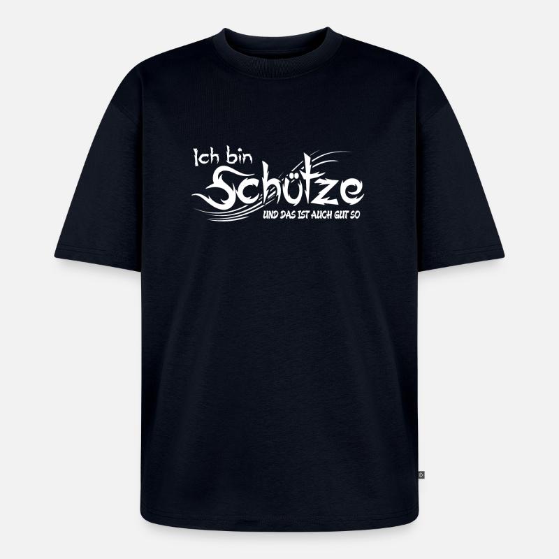 Schütze - Unisex Premium Oversized Bio T-Shirt - Navy
