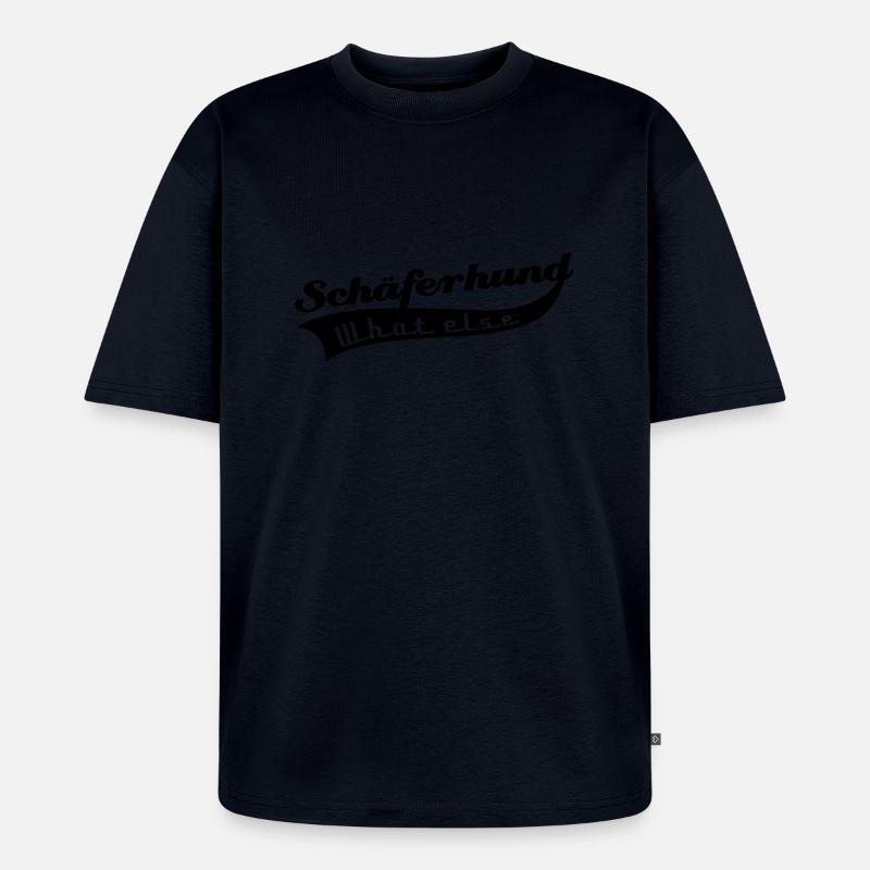 Schäferhund - Unisex Premium Oversized Bio T-Shirt - Navy