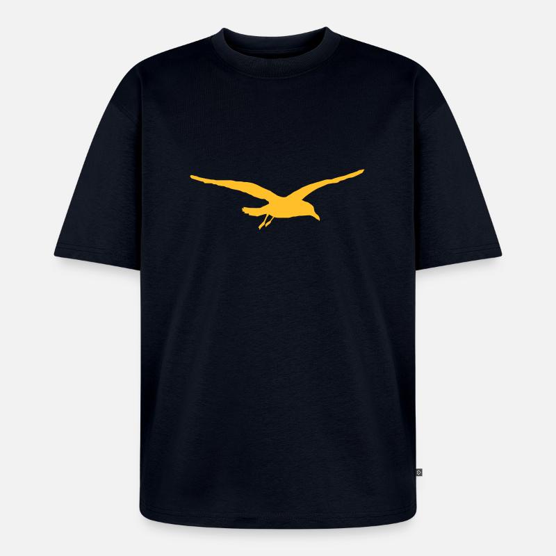 moewe - T-shirt Premium bio oversize Unisexe - bleu marine