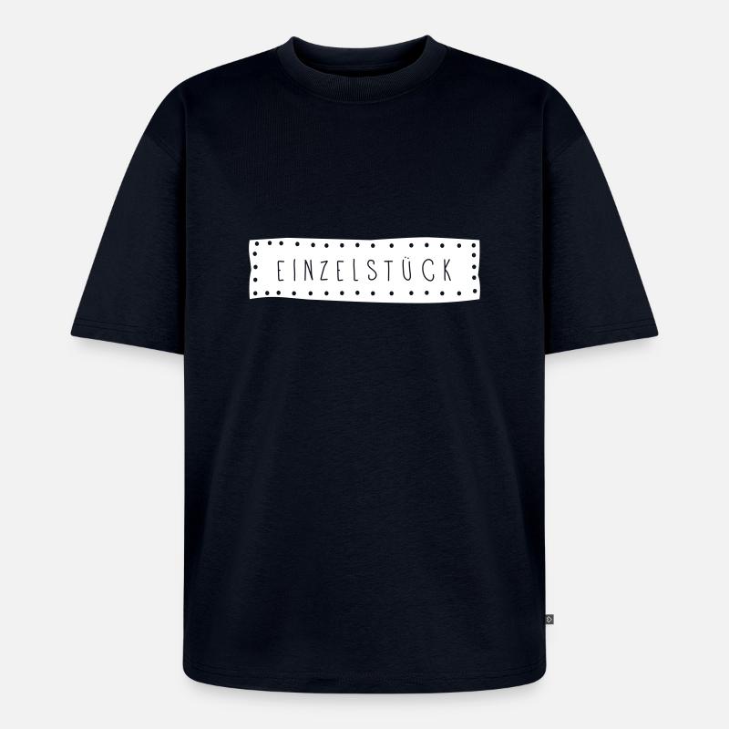 Einzelstück - Unisex Premium Oversized Bio T-Shirt - Navy