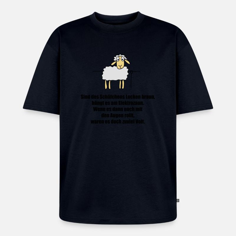 schaefchen - Unisex Premium Oversized Bio T-Shirt - Navy