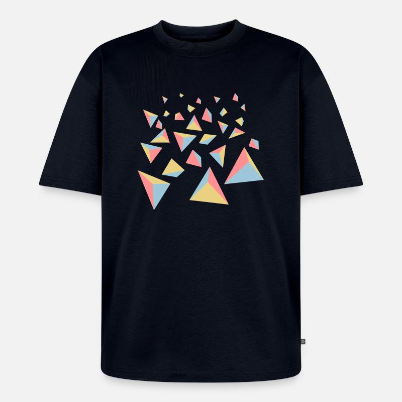 pyramids - Unisex Premium Oversized Bio T-Shirt - Navy